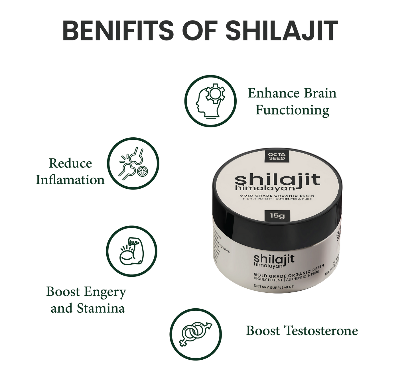 Himalayan Shilajit Resin - Organic, Gold Grade - 15 gram